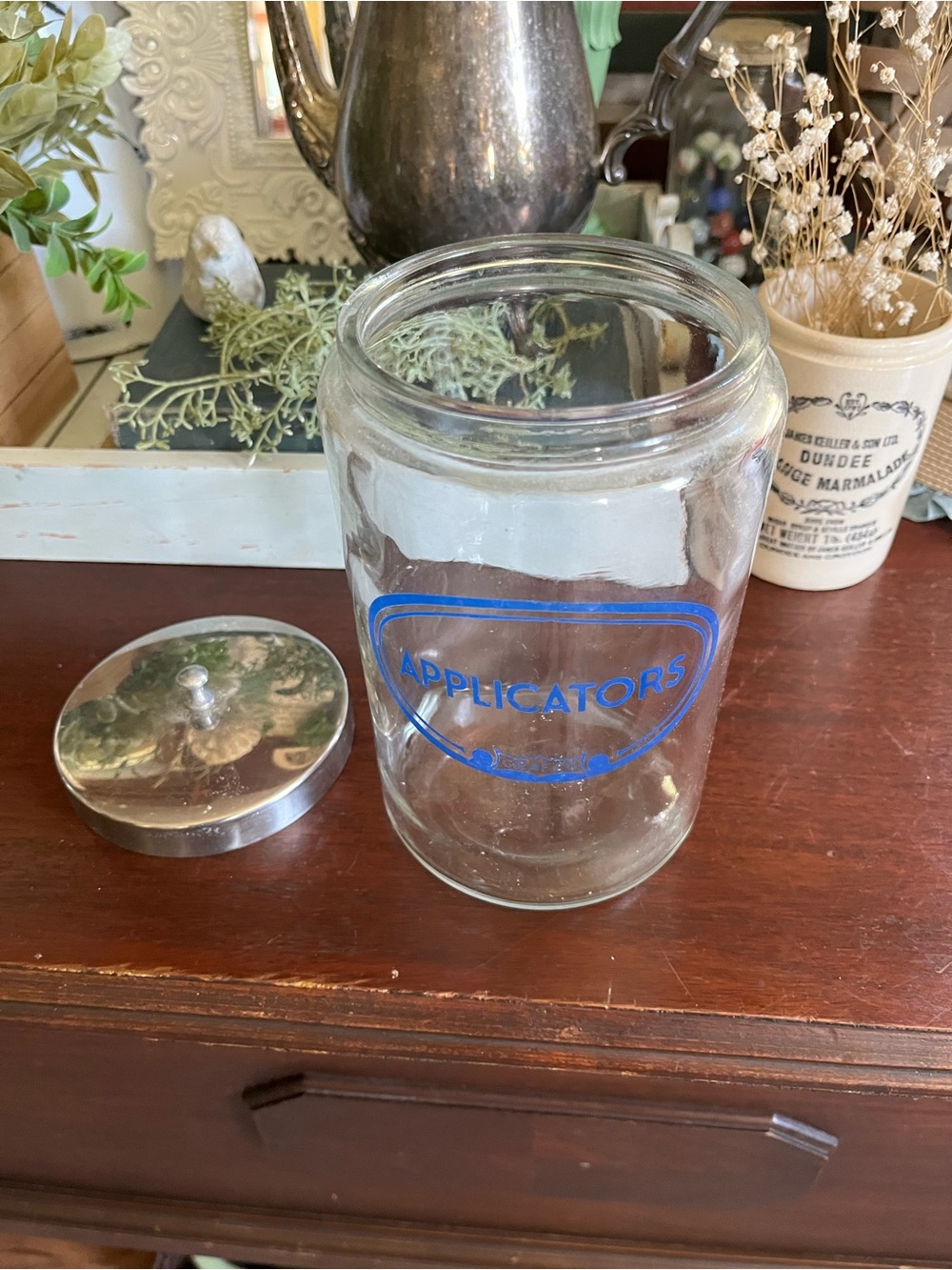 Vintage glass medical apothecary jar - Picture 4 of 12